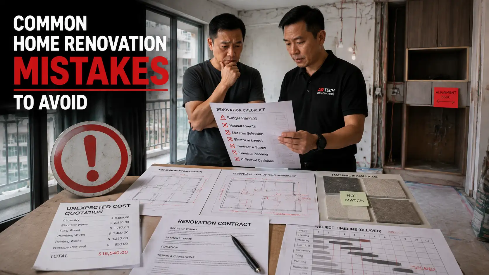 Common home renovation mistakes to avoid in Singapore