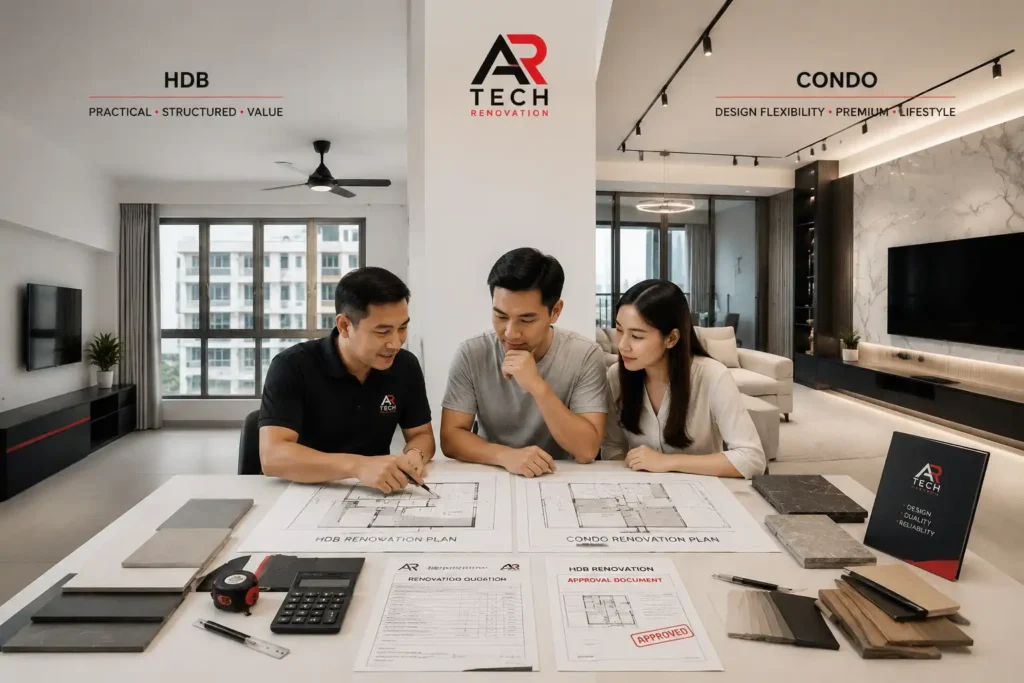 HDB vs Condo Renovation: What’s the Difference