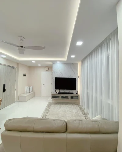 Licensed electrician performing electrical installation work in Singapore