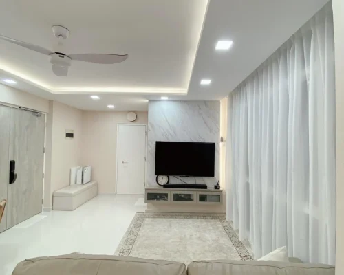 Licensed electrician performing electrical installation work in Singapore