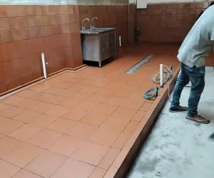 Professional floor tile installation for residential renovation projects